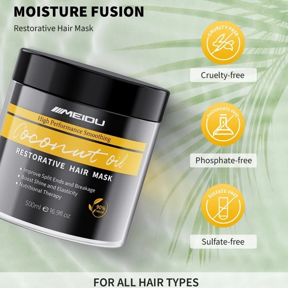 Black and Yellow Moisture Fusion Hair Mask for All Hair Types